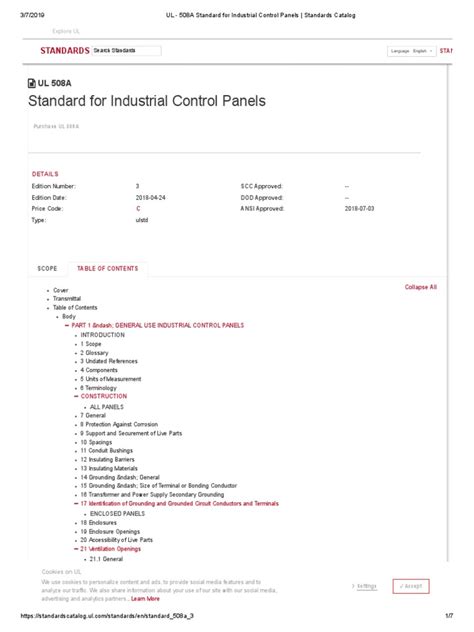 ul 508a standard pdf